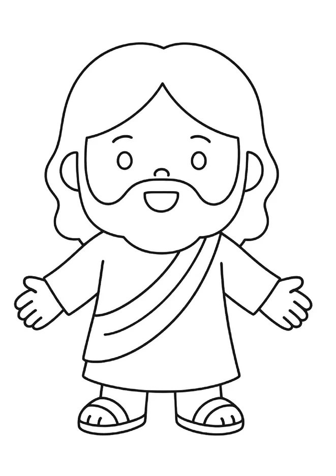 desenhos de jesus para colorir e imprimir para imprimir e colorir - imagem 5